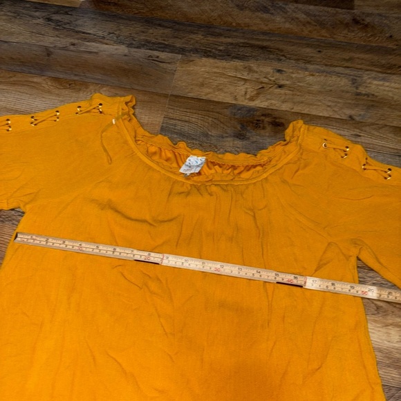 Naif Petite Mustard Yellow Dress - Picture 7 of 7